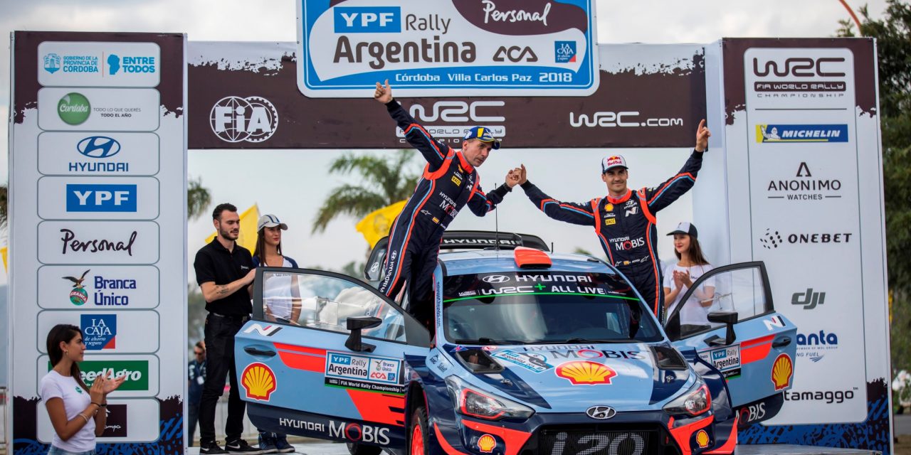 Hyundai obsadil v Rallye Argentina dvě místa na stupních vítězů a zvětšil svůj náskok v průběžném pořadí mistrovství světa