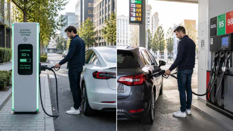 elektromobily vs spalovací motory